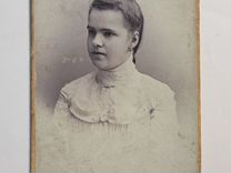 Антикварное фото Девушка, Россия до 1917 года