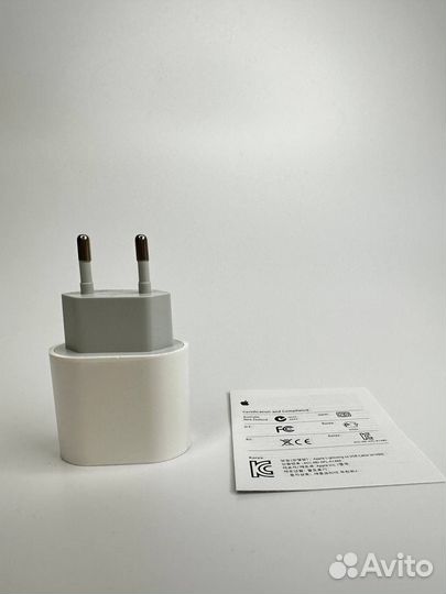 Провод lightning на type-c и блок 25w