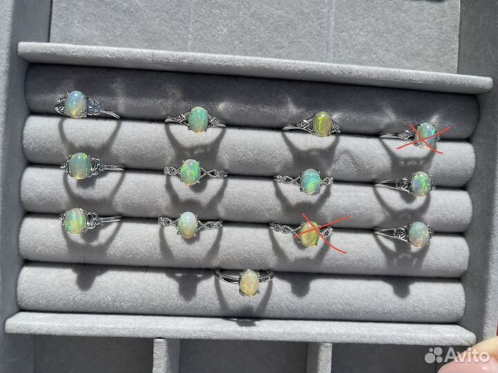 Кольцо с опалом