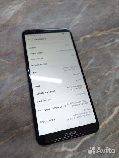 HONOR 7X, 4/64 ГБ
