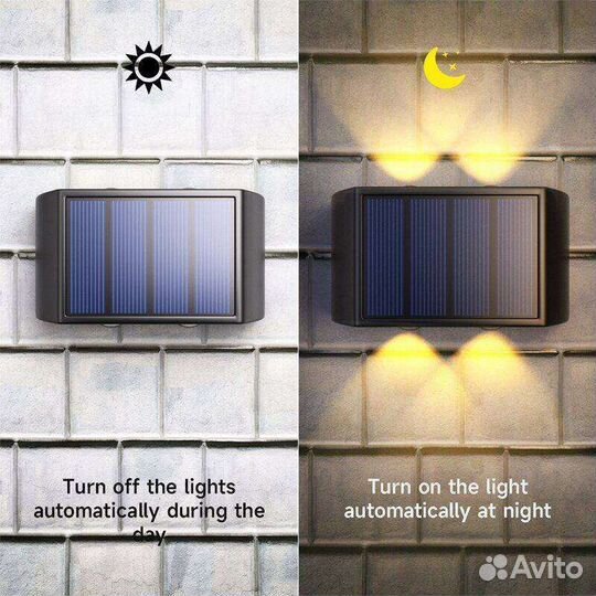 Светильник уличный настенный на солнечной батарее