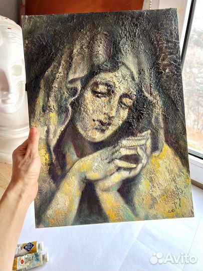 Картина маслом, текстура, 30/40 см