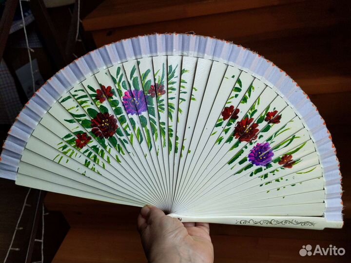 Веер деревянный