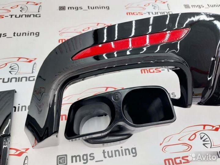 Обвес в стиле B для Mercedes S-class W222 рест