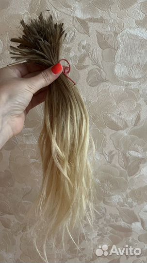 Волосы для наращивания блонд бу