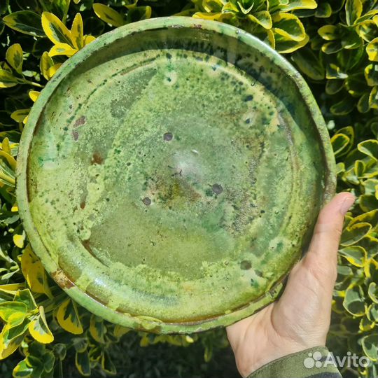 Антикварная тарелка Кала Дагестан керамика