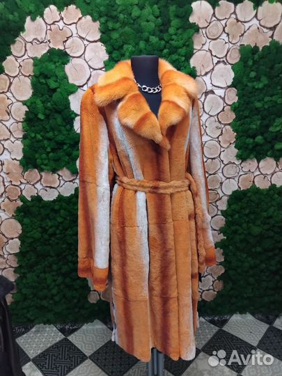 Шуба натуральная с норкой 48-50