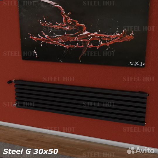 Трубчатые дизайнерские радиаторы Steel Hot G 30x50