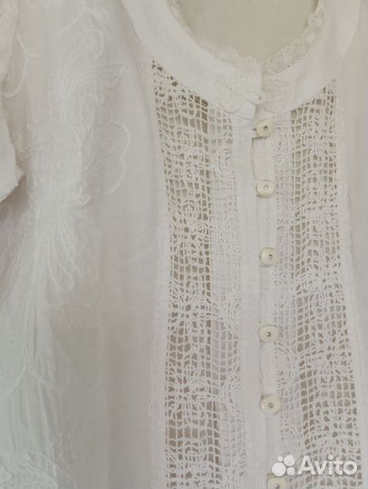 Кофта Ришелье, Indonesia, 48, 50-52, коралл