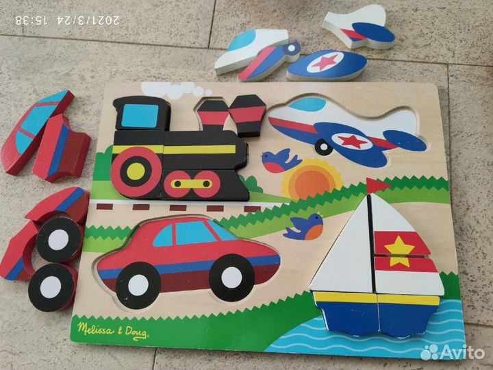 Паззлы Larsen, Melissa and Doug, Plantoys