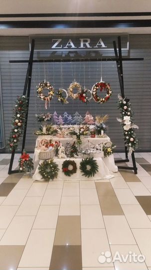 Новогодняя композиция в кашпо