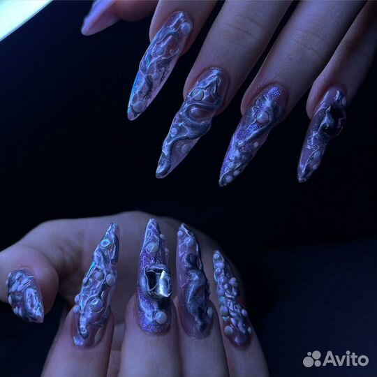 Крейзи маникюр и наращивание ногтей