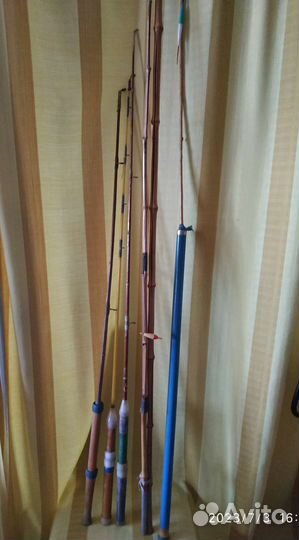 Удочки бамбуковая, телескопическая, спиннинги