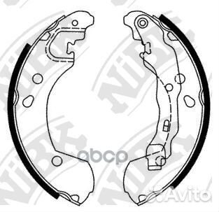 Колодка тормозная барабанная FN1255 NiBK
