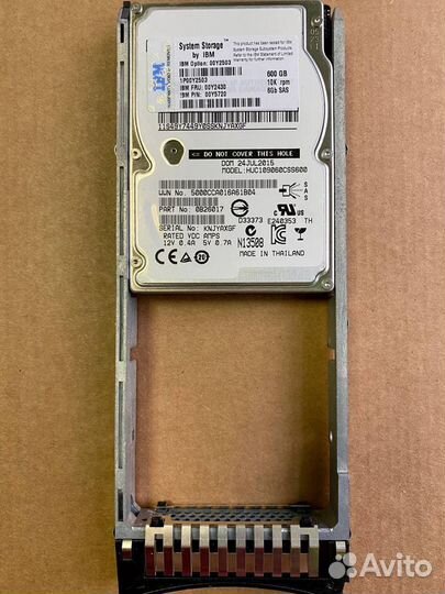 Жесткий Диск IBM 600GB 00Y2430 SAS 2.5