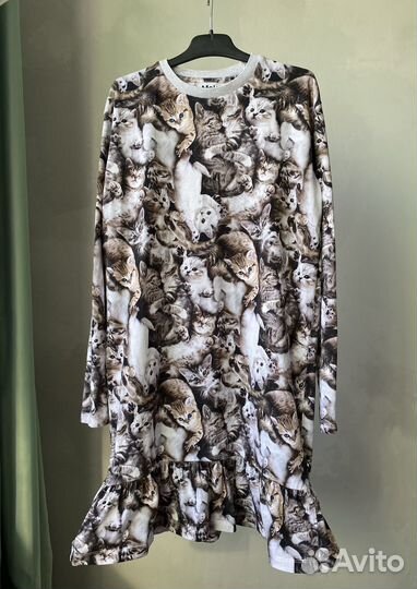 Платье Molo кошки 158 164 футболка 128