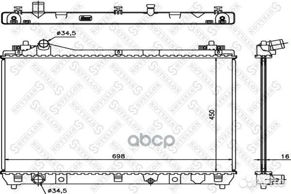 10-25457-SX радиатор системы охлаждения Suzuki