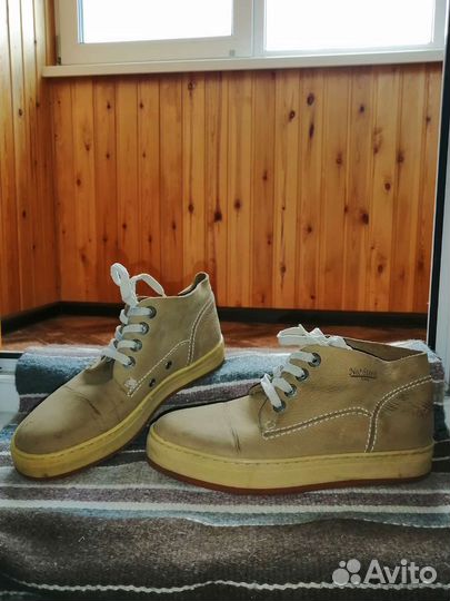 Ботинки кожаные