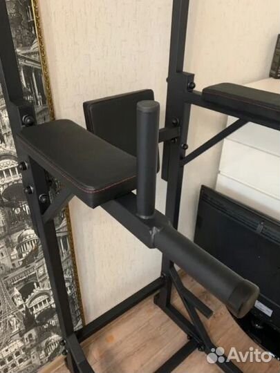 Напольный турник стойка с брусьями спорт комплекс