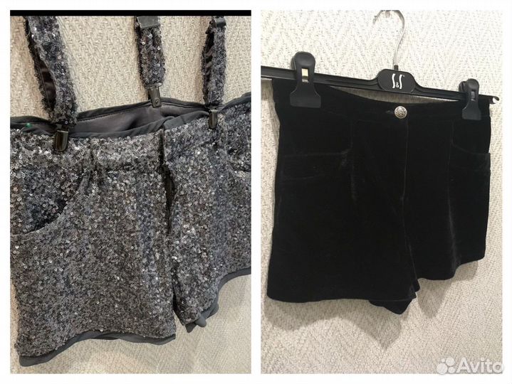 Шорты комбинезон,шорты бархатные черные