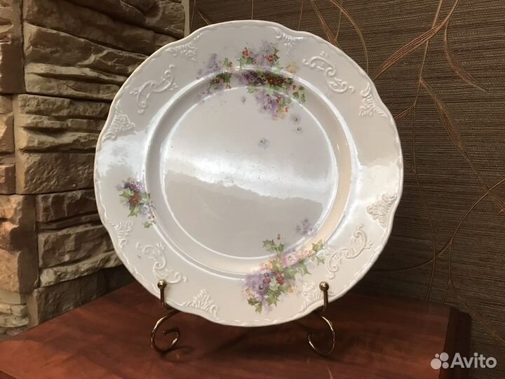 Тарелка дореволюционная, клеймо, Европа