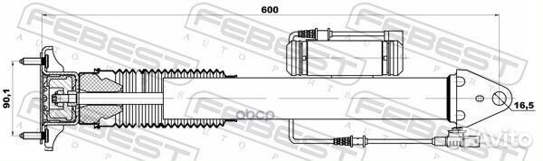 Амортизатор задний GAS.twin tube.electric contr