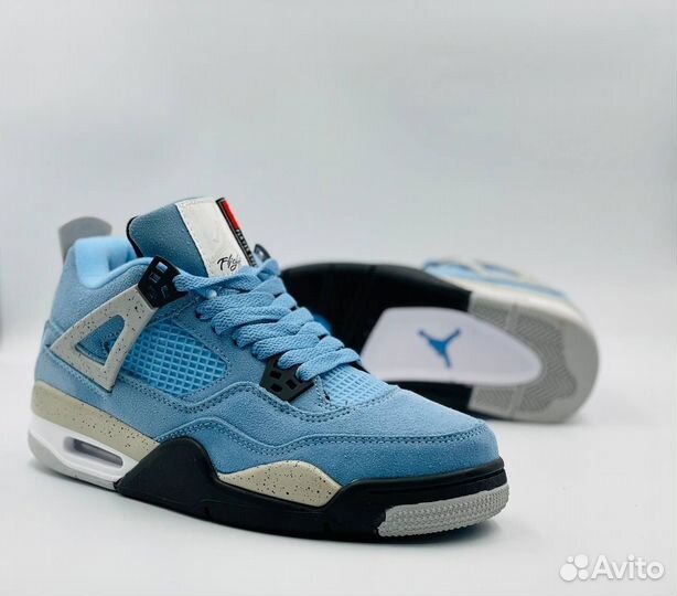 Кроссовки Nike Air Jordan 4 Голубые