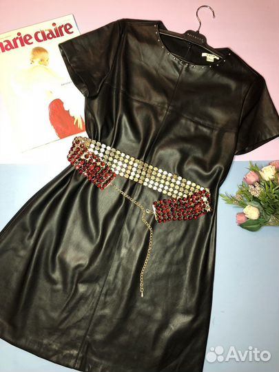 Пояс декоративный из стекла камней