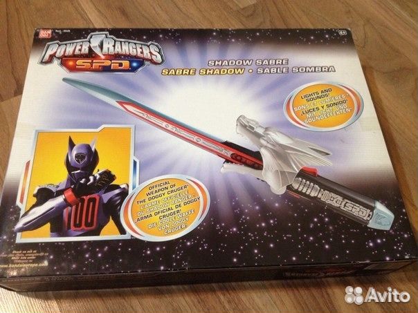 Меч Power RangerS S. P. D Shadow Sabre Игр