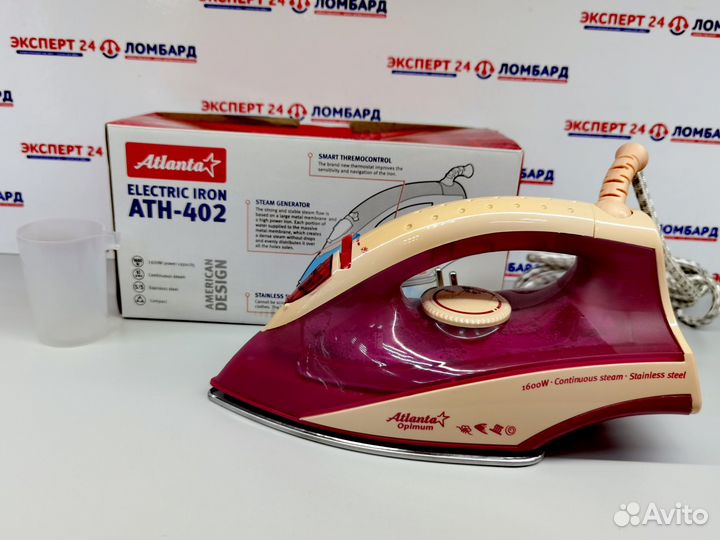 Утюг на гарантии Atlanta ATH-402 Full компл. (эшп)