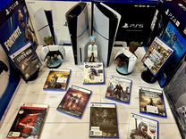 Sony Playstation 5 slim 1 tb+200 игр NEW2024