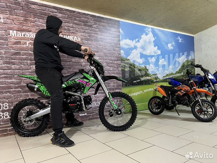 Питбайк BSE EX125E Urban Gray 17/14 электростартер