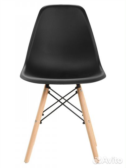 Стул в стиле eames DSW,черный, 4 шт