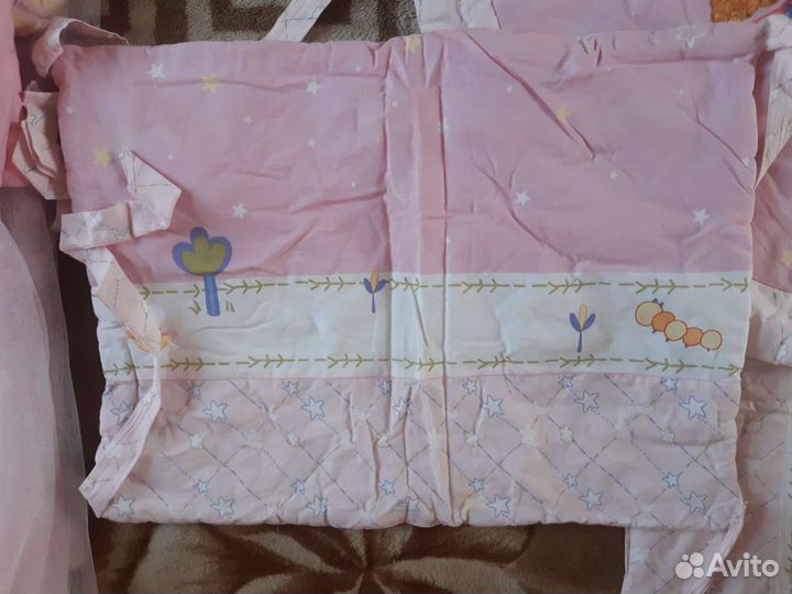 Балдахин и бортики в детскую кроватку