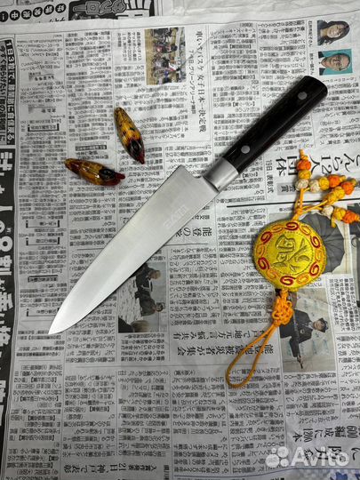 Японский кухонный нож Гюйто 19см