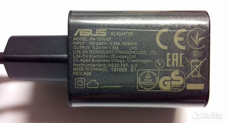 Блок питания asus PA-1070-07 5.2V 1.35A (ориг.)