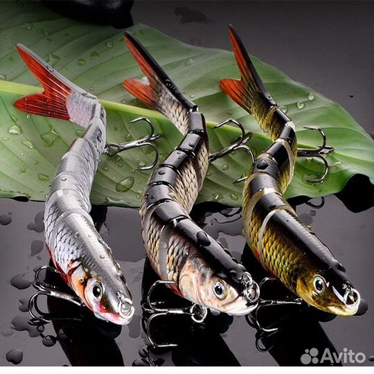 Набор воблер 3 шт 8-ми секционный 13.5 см 19.5 г