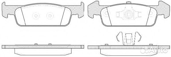 Колодки тормозные renault logansandero 12- перед