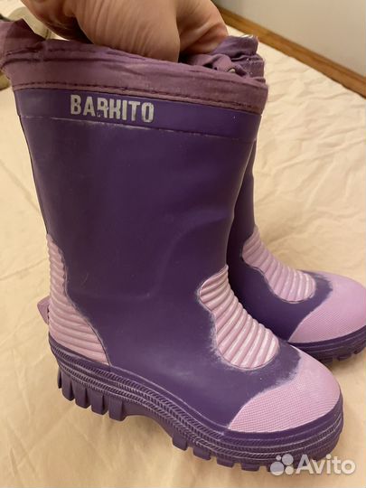 Резиновые сапоги для девочки 27