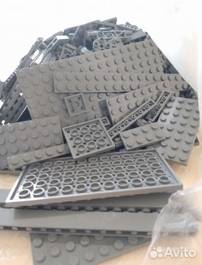 Темно-серые детали лего