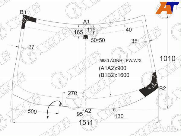 Стекло лобовое peugeot 4007