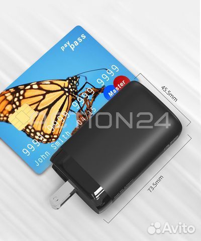 Сетевое зарядное устройство 65 Вт GaN Three-port C