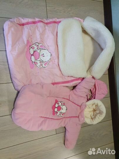 Конверт в коляску - хватит до года, комплект на вы