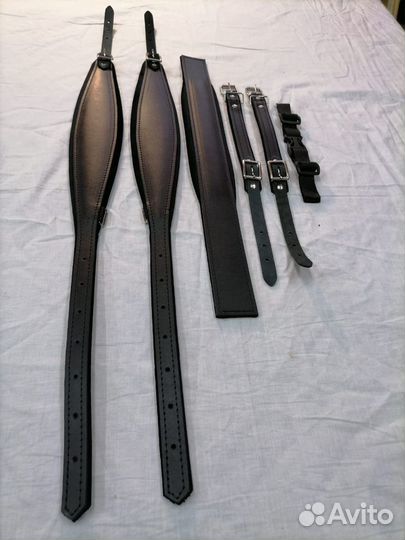 Кожаные ремни на баяны, гармони, аккордеоны