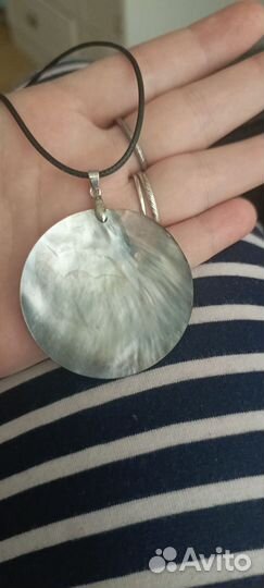 Кулон рыба роспись по перламутру