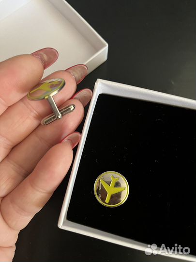 Запонки S7 Airlines мерч