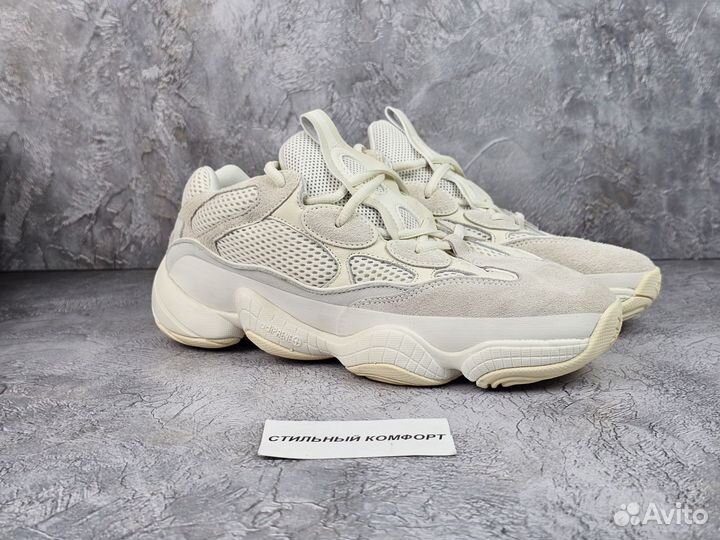 Кроссовки Adidas Yeezy 500 bone white