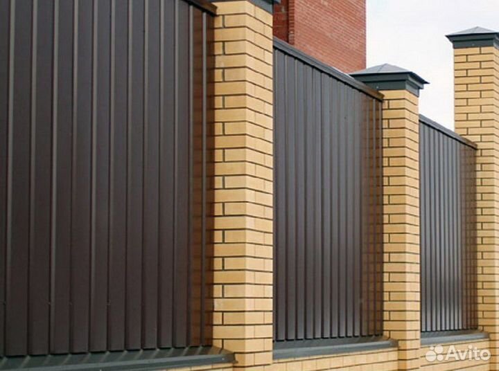 Забор из профлиста под ключ