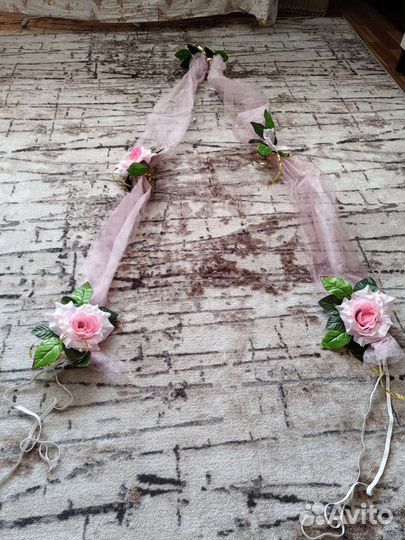 Свадебные украшения на машину