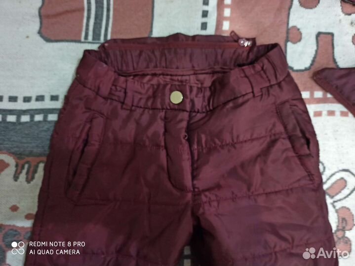 Штаны детские утеплённые для девочек